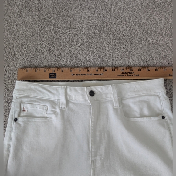 Lafayette 148 New York Womens Wyckoff White Ankle Wide Leg Jeans Denim Size 30 - Picture 14 of 16